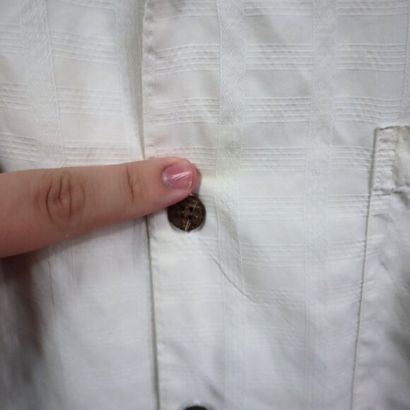 Tommy Bahama King Of The Green Golf Silk Camp Shirt Short Sleeve Mens XL Texture - Picture 5 of 16